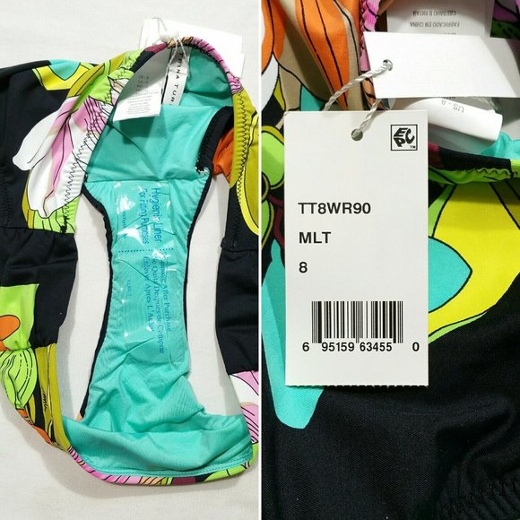 TRINA TURK Bouquet Floral Bikini Set 3201-2E1M - Picture 7 of 8